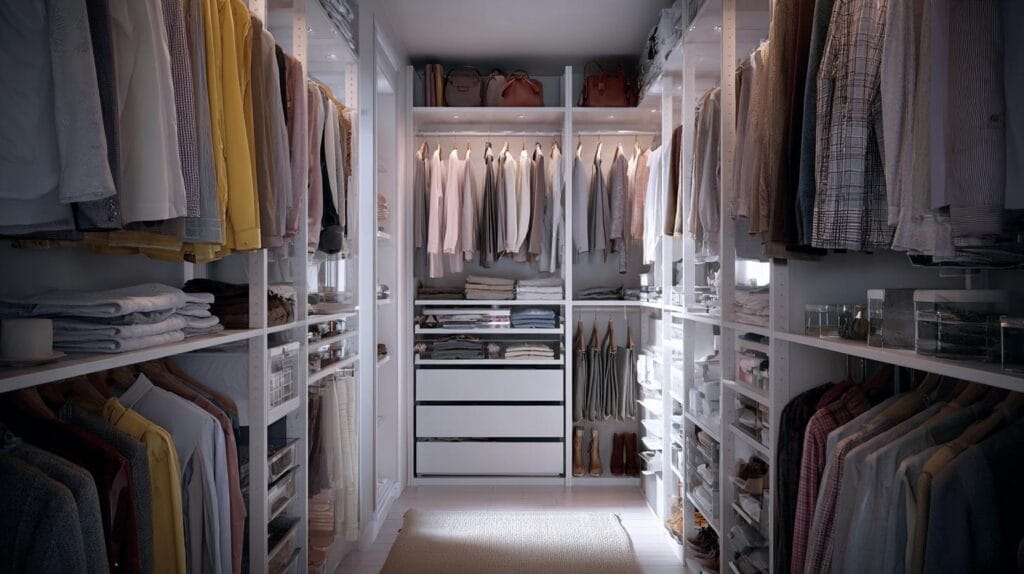 Гардеробная как элемент дизайна: как вписать стиль и максимум полезности Новые идеи дизайна гардеробной для маленькой квартиры