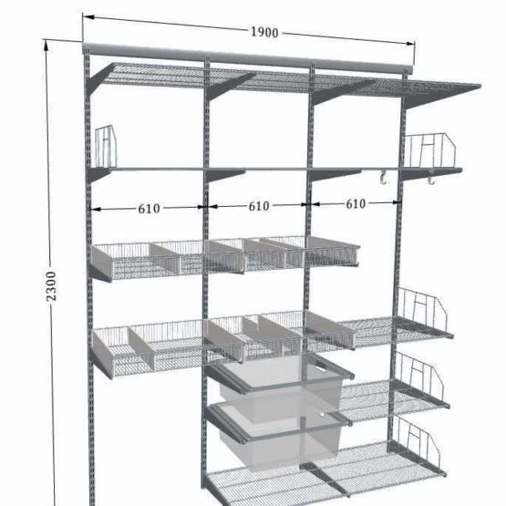 Стеллаж в гараж 3 Гардеробные комнаты на заказ - изготовление и продажа гардеробных, шкафов, дверей гардеробные,гардеробная,гардеробная система,гардеробная комната,гардеробная на заказ,гардеробная купить,двери в гардеробную