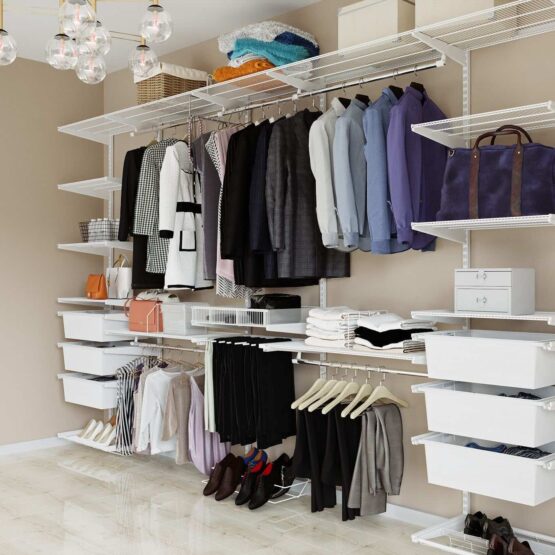 Просторная гардеробная Аристо: уникальная система хранения для современного интерьера- Размер ( ШхГхВ ) в см: 368*45*240- Прямая форма- Назначение: Гостиная, Детская, Прихожая, СпальнаяКаждая гардеробная индивидуальна и для каждого человека находится своя оптимальная версия. Вертикальные секции делят гардероб на мужскую и женскую зоны. Для мужской части предусмотрена обувница 2-ярусная в выдвижном исполнении и галстучница, которая порадует и галстуками, и женскими украшениями. А для длинной одежды вешалка для брюк выдвижная (брючница) с силиконовыми накладками поможет сохранить брюки в идеальном состоянии, вместив 7 пар.Наша гардеробная предлагает уникальную систему современного хранения одежды. Полки имеют длину 607 мм и 900 мм, глубину серии 460. Также имеется возможность встроить ее в кладовую. Длина системы 3680 мм, а высота – 2300 мм. Крепление навесное – несущий рельс и навесные направляющие. Она предназначена для размещения в современном интерьере и подойдет для дачи или апартаментов. Также доступны модели в белом цвете.Добавьте свое шикарное хранилище и получите максимальную функциональность и простоту в использовании 5 Гардеробные комнаты на заказ - изготовление и продажа гардеробных, шкафов, дверей гардеробные,гардеробная,гардеробная система,гардеробная комната,гардеробная на заказ,гардеробная купить,двери в гардеробную