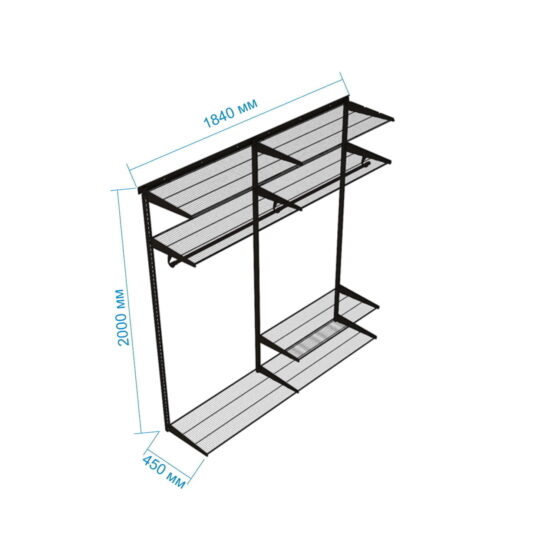 Гардеробная №11 - цвет Белый 3 Гардеробные комнаты на заказ - изготовление и продажа гардеробных, шкафов, дверей гардеробные,гардеробная,гардеробная система,гардеробная комната,гардеробная на заказ,гардеробная купить,двери в гардеробную
