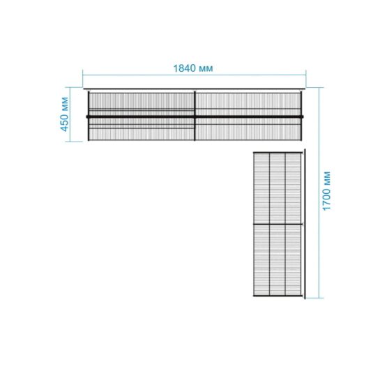 Гардеробная №15 - цвет Серый: Угловая гардеробная №15, серая, для прихожей - идеальное решение для организации хранения. Высота 2000, ширина 1840, глубина 450. Изготовлена из окрашенной стали. Вместительность - 200 посещений. В комплекте имеются декоративные заглушки кронштейнов, штанги, полки и крючки. Простой монтаж. Подходит для гардеробных и прихожих 5 Гардеробные комнаты на заказ - изготовление и продажа гардеробных, шкафов, дверей гардеробные,гардеробная,гардеробная система,гардеробная комната,гардеробная на заказ,гардеробная купить,двери в гардеробную