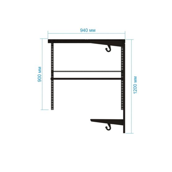 Гардеробная №18 - цвет Белый, Окрашенная сталь, Угловая, 94х140х200, 140x94x200, Гардеробная, Прихожая 4 Гардеробные комнаты на заказ - изготовление и продажа гардеробных, шкафов, дверей гардеробные,гардеробная,гардеробная система,гардеробная комната,гардеробная на заказ,гардеробная купить,двери в гардеробную