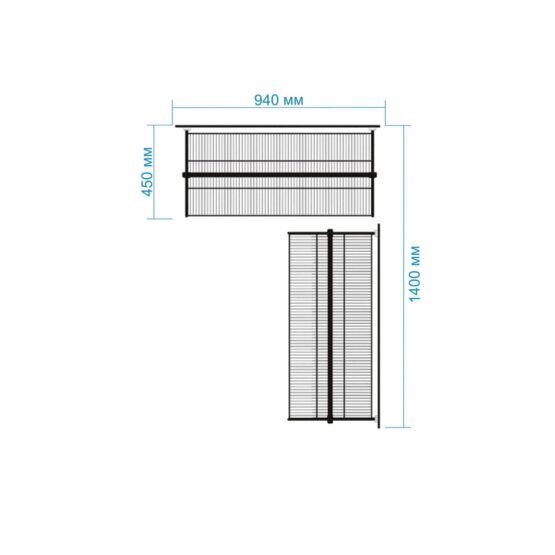 Гардеробная №18 - цвет Белый, Окрашенная сталь, Угловая, 94х140х200, 140x94x200, Гардеробная, Прихожая 6 Гардеробные комнаты на заказ - изготовление и продажа гардеробных, шкафов, дверей гардеробные,гардеробная,гардеробная система,гардеробная комната,гардеробная на заказ,гардеробная купить,двери в гардеробную