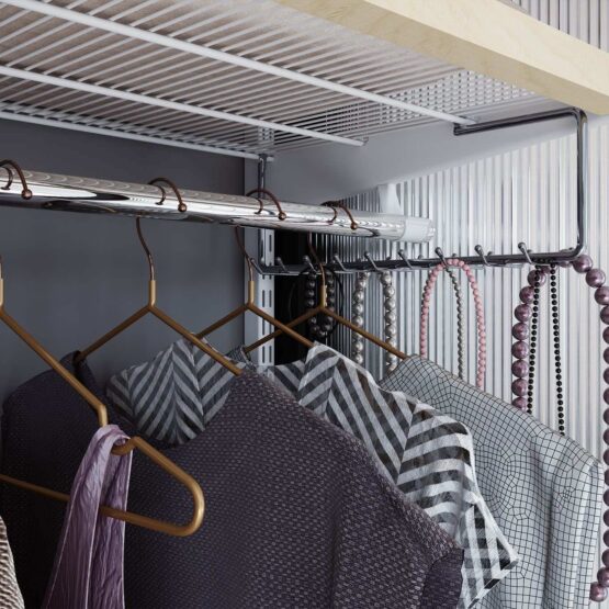 Гардеробная в спальне со стеклянной перегородкой 7 Гардеробные комнаты на заказ - изготовление и продажа гардеробных, шкафов, дверей гардеробные,гардеробная,гардеробная система,гардеробная комната,гардеробная на заказ,гардеробная купить,двери в гардеробную