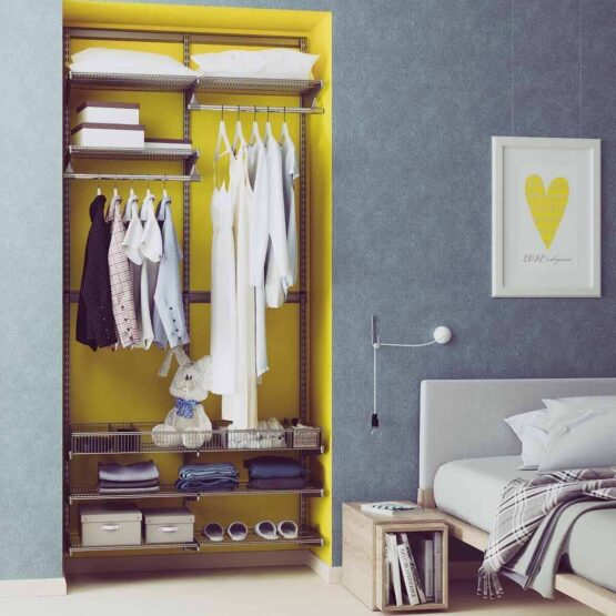 Гардеробная в нише