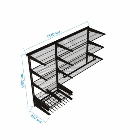 Гардеробная №6 - цвет Белый 3 Гардеробные комнаты на заказ - изготовление и продажа гардеробных, шкафов, дверей гардеробные,гардеробная,гардеробная система,гардеробная комната,гардеробная на заказ,гардеробная купить,двери в гардеробную