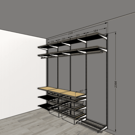 Гардеробная в спальне со стеклянной перегородкой 5 Гардеробные комнаты на заказ - изготовление и продажа гардеробных, шкафов, дверей гардеробные,гардеробная,гардеробная система,гардеробная комната,гардеробная на заказ,гардеробная купить,двери в гардеробную