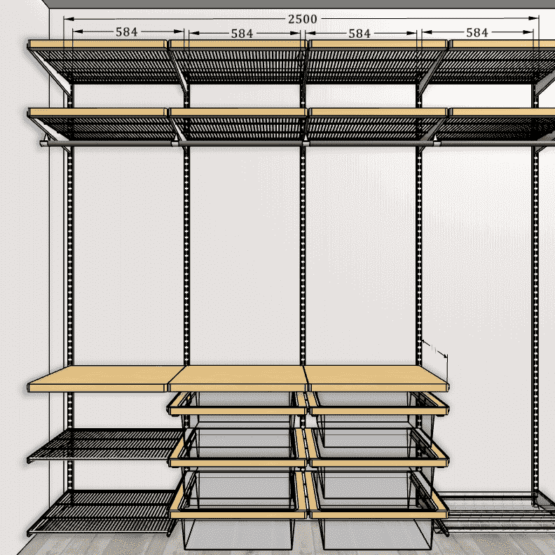 Гардеробная в спальне со стеклянной перегородкой 3 Гардеробные комнаты на заказ - изготовление и продажа гардеробных, шкафов, дверей гардеробные,гардеробная,гардеробная система,гардеробная комната,гардеробная на заказ,гардеробная купить,двери в гардеробную