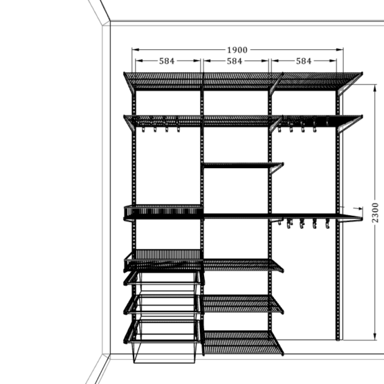 Система хранения в студии 3 Гардеробные комнаты на заказ - изготовление и продажа гардеробных, шкафов, дверей гардеробные,гардеробная,гардеробная система,гардеробная комната,гардеробная на заказ,гардеробная купить,двери в гардеробную