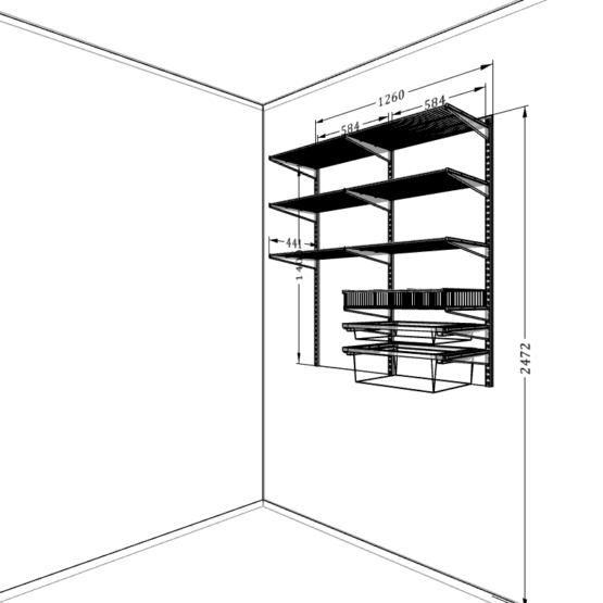 Оснащение ванной комнаты: Полки проволочные, сушилка, полки-корзины сетчатые выдвижные с доводчиком 4 Гардеробные комнаты на заказ - изготовление и продажа гардеробных, шкафов, дверей гардеробные,гардеробная,гардеробная система,гардеробная комната,гардеробная на заказ,гардеробная купить,двери в гардеробную