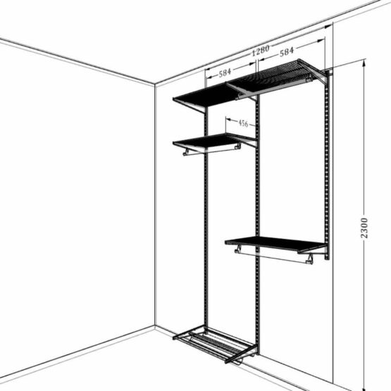 Маленькая гардеробная 4 Гардеробные комнаты на заказ - изготовление и продажа гардеробных, шкафов, дверей гардеробные,гардеробная,гардеробная система,гардеробная комната,гардеробная на заказ,гардеробная купить,двери в гардеробную