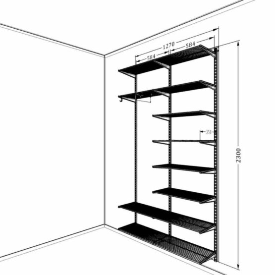 Настенная прихожая ARISTO с большой обувницей - идеальное сочетание красоты и практичности для вашего дома 4 Гардеробные комнаты на заказ - изготовление и продажа гардеробных, шкафов, дверей гардеробные,гардеробная,гардеробная система,гардеробная комната,гардеробная на заказ,гардеробная купить,двери в гардеробную