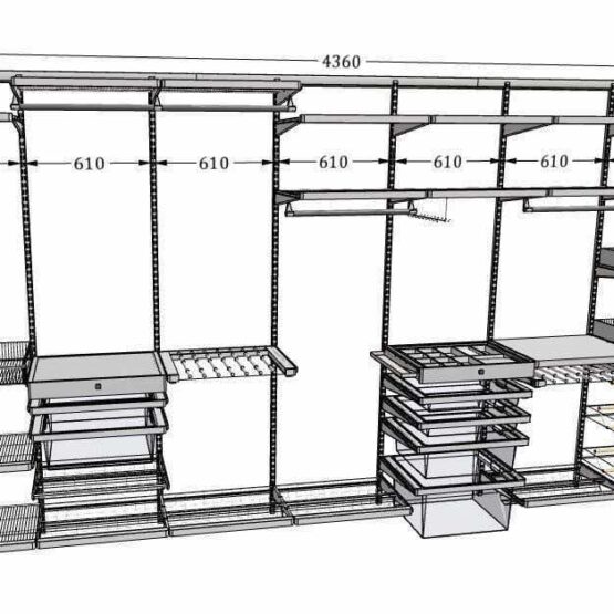 Семейная гардеробная ARISTO: идеальное хранение для всей семьи 10 Гардеробные комнаты на заказ - изготовление и продажа гардеробных, шкафов, дверей гардеробные,гардеробная,гардеробная система,гардеробная комната,гардеробная на заказ,гардеробная купить,двери в гардеробную