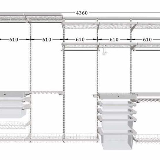 Семейная гардеробная ARISTO: идеальное хранение для всей семьи 11 Гардеробные комнаты на заказ - изготовление и продажа гардеробных, шкафов, дверей гардеробные,гардеробная,гардеробная система,гардеробная комната,гардеробная на заказ,гардеробная купить,двери в гардеробную