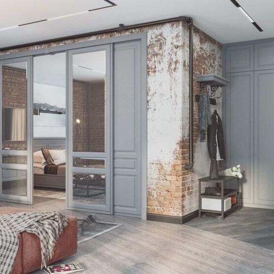 Комбинация стационарная и подвесная межкомнатная перегородка "4в1" для гостиной и спальни. Преобразите свой интерьер с помощью этого выразительного решения, которое добавит приватности и стильного дизайна. Изготовлено из качественных материалов, включая ЛДСП, панели МДФ и зеркала. Получите проект под ключ, включая мебель в едином стиле. Классический стиль 2 Гардеробные комнаты на заказ - изготовление и продажа гардеробных, шкафов, дверей гардеробные,гардеробная,гардеробная система,гардеробная комната,гардеробная на заказ,гардеробная купить,двери в гардеробную