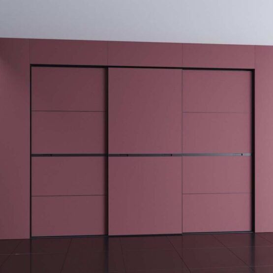 Шкаф-купе NOVA в цвете «Марсала» - модель 227: стильный и практичный шкаф для гостиной, прихожей и спальни. Размеры 210x65x240 см. Фасады с невидимым профилем и видимой частью 5 мм, выполненные в цвете «Марсала», добавят лаконичности и современности любому интерьеру. Выберите гардеробную систему ARISTO в черном цвете или ЛДСП в бордовом для наполнения шкафа. Изготовлен с превосходной точностью, каждый шаг изготовления составляет всего 1 мм. Создан индивидуально под ваш проект и особенности помещения. Предлагаем два варианта внутреннего наполнения: гардеробную систему ARISTO или ЛДСП. Шкаф-купе NOVA - идеальное решение для вашего пространства 2 Гардеробные комнаты на заказ - изготовление и продажа гардеробных, шкафов, дверей шкаф-купе