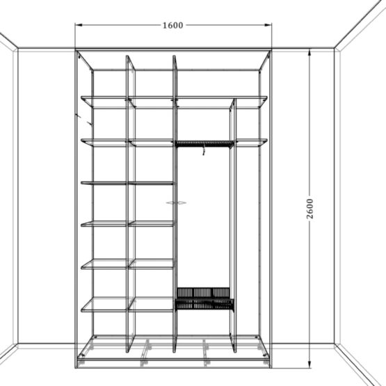 Шкаф-купе с зеркалом для гостиной: стильное хранилище для модной одежды и аксессуаров 3 Гардеробные комнаты на заказ - изготовление и продажа гардеробных, шкафов, дверей шкафы