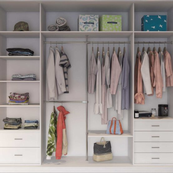 Шкаф-купе для спальни «Дуб Галифакс» 3 Гардеробные комнаты на заказ - изготовление и продажа гардеробных, шкафов, дверей шкафы