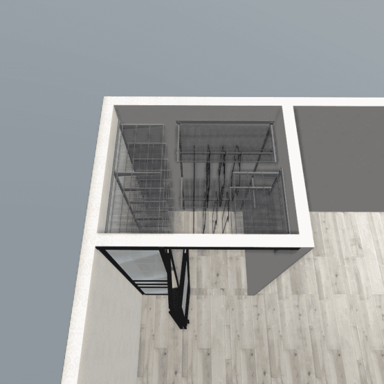 Шкаф со складными дверями в нише - компактное и элегантное решение для вашей гостиной, детской, прихожей или спальни. Размеры (ШхГхВ): 120x160x240 см. Внутри гардеробной вы найдете сетчатые полки различной длины, выдвижные сетчатые корзины и штанги для удобного хранения. Освещение гардеробной обеспечивается потолочным светильником. Складные двери из матированного стекла в алюминиевом профиле черного цвета придают шкафу элегантность и комфорт. Наш шкаф со складными дверями создается индивидуально под каждый проект с учетом особенностей помещения. Мы предлагаем два варианта внутреннего наполнения: на основе гардеробной системы ARISTO или на основе ЛДСП. Выберите стиль, материал и цвет, чтобы шкаф со складными дверями стал идеальным дополнением вашего интерьера 7 Гардеробные комнаты на заказ - изготовление и продажа гардеробных, шкафов, дверей гардеробные,гардеробная,гардеробная система,гардеробная комната,гардеробная на заказ,гардеробная купить,двери в гардеробную