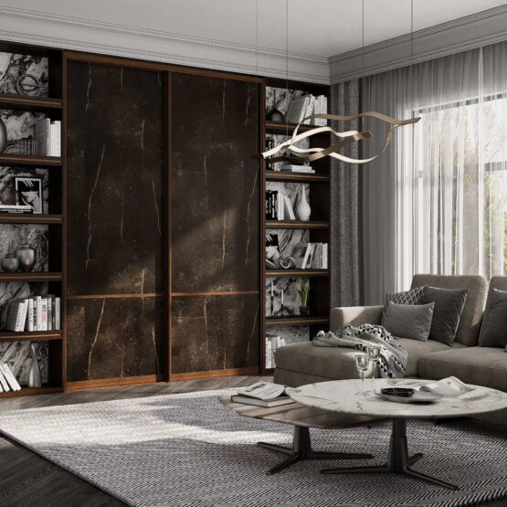 Шкаф-купе в библиотеку