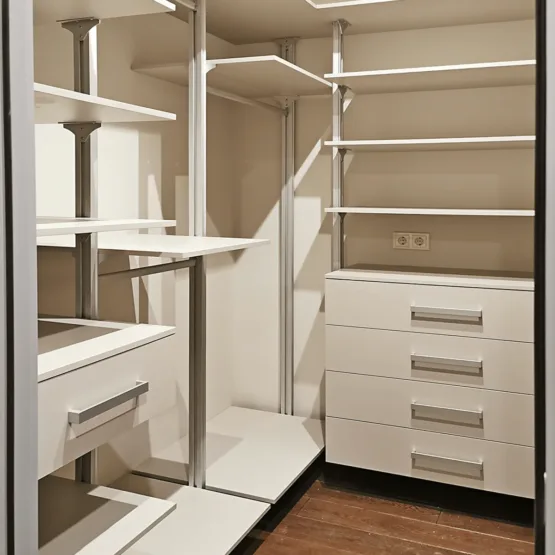 Гардеробная система для Мастер Гардеробной VITRA Alum 6 Гардеробные комнаты на заказ - изготовление и продажа гардеробных, шкафов, дверей гардеробная,гардеробная система,гардеробная комната,шкаф гардеробная,гардеробная на заказ,гардеробная купить,двери в гардеробную,гардеробные москва