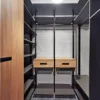 Гардеробная система VITRA Black из алюминиевых профилей