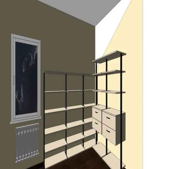 Мансардная Гардеробная система Витра