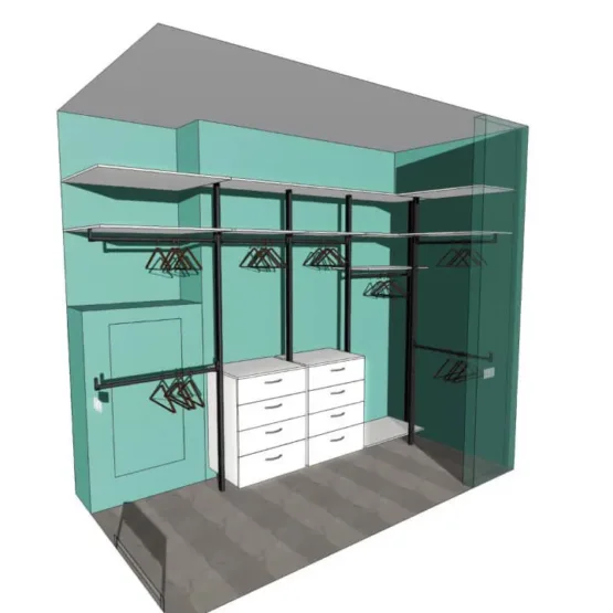 Гардеробная система Stilos Black