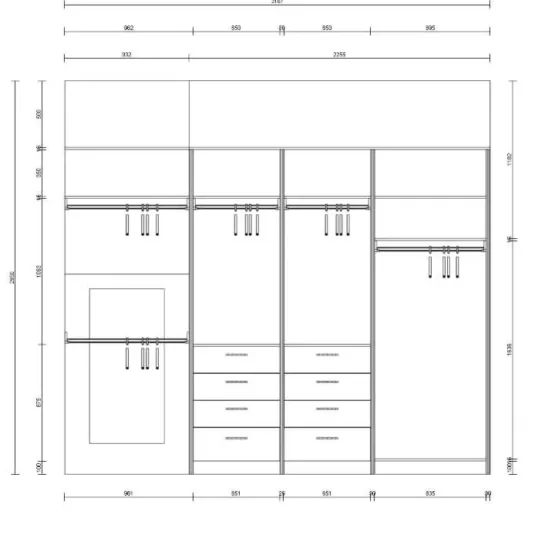 Гардеробная система Stilos Black