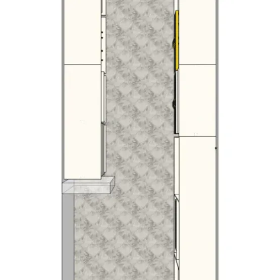 Гардеробнаям система на стойках из анодированного алюминия Stilos Gold фирмы EUREKA ITALIA 10 Гардеробные комнаты на заказ - изготовление и продажа гардеробных, шкафов, дверей Гардеробнаям система