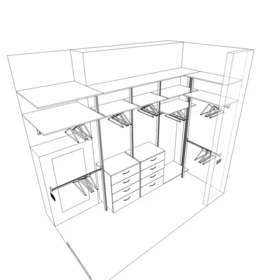 Гардеробная система Stilos Black