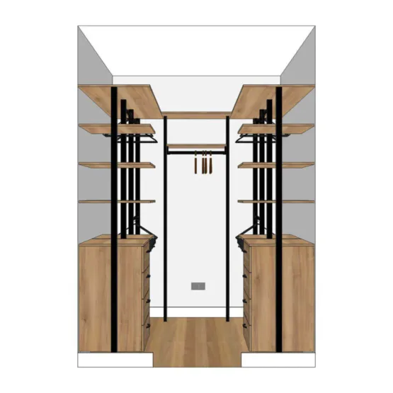 Гардеробная система храения Vitra Black 001: 11 Гардеробные комнаты на заказ - изготовление и продажа гардеробных, шкафов, дверей Гардеробная Создать