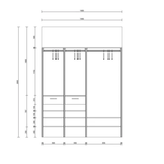 Открытая гардеробная система хранения из тёплого дерева и металла 6 Гардеробные комнаты на заказ - изготовление и продажа гардеробных, шкафов, дверей Гардеробная и прихожая с удобным хранением - идеальное решение для вашего дома.