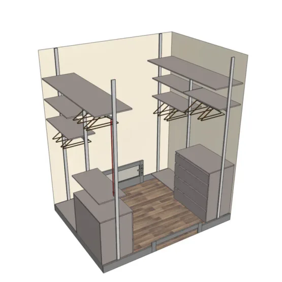 гардероб slim со специальной системой