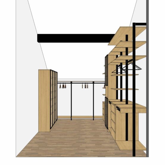 Гардеробная Stilos Black из алюминиевых профилей итальянской фирмы EUREKA 6 Гардеробные комнаты на заказ - изготовление и продажа гардеробных, шкафов, дверей Гардеробная Stilos Black от Eureka 5 - стильная итальянская гардеробная из алюминиевых профилей.