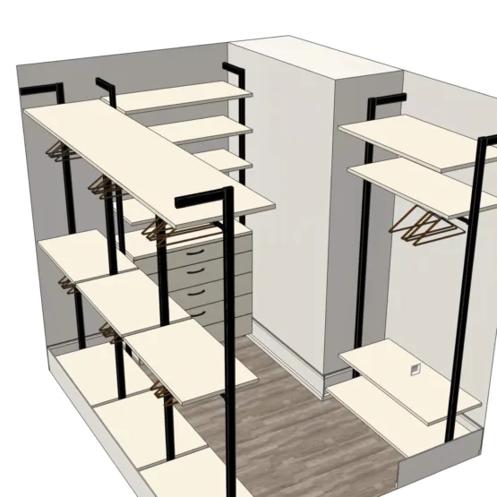 гардеробная для мальчика система Stilos Black