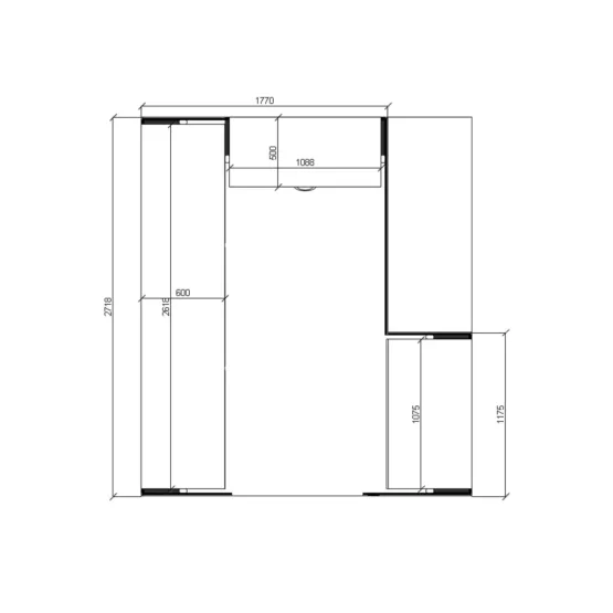 гардеробная для мальчика система Stilos Black 7