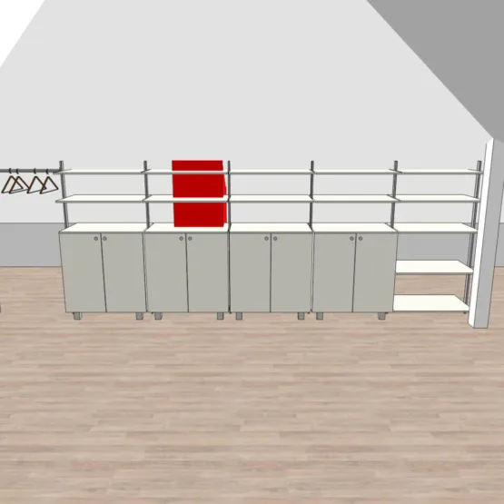 гардеробная на мансарде 3