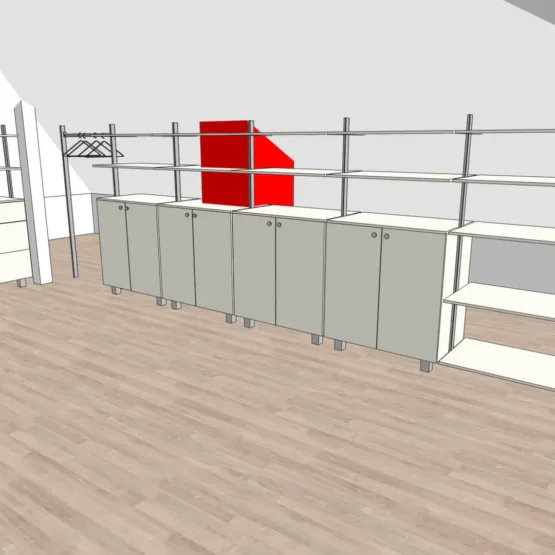 гардеробная на мансарде 4