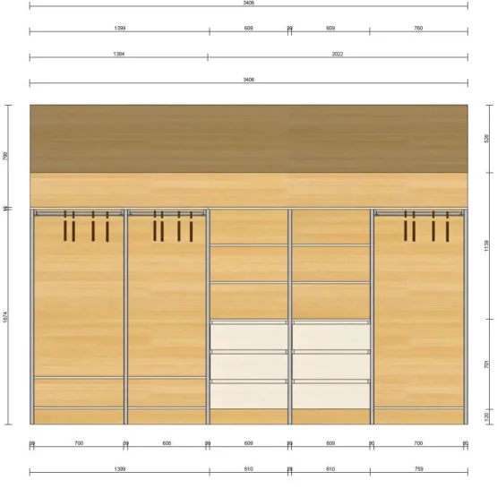 гардеробная система Stilos Alum 9