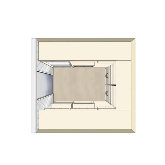 Гардеробная система Stilos Alum и двери купе 4 Гардеробные комнаты на заказ - изготовление и продажа гардеробных, шкафов, дверей гардеробная система Stilos Alum и двери купе 4
