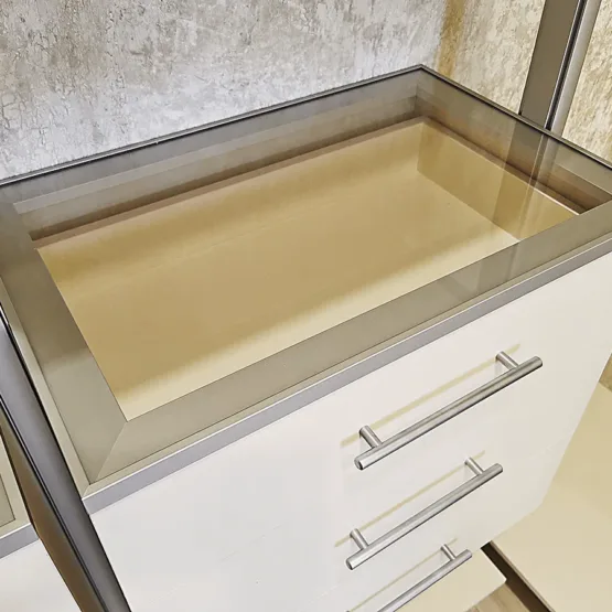 Гардеробная система Stilos Alum и двери купе 7 Гардеробные комнаты на заказ - изготовление и продажа гардеробных, шкафов, дверей гардеробная система Stilos Alum и двери купе 6