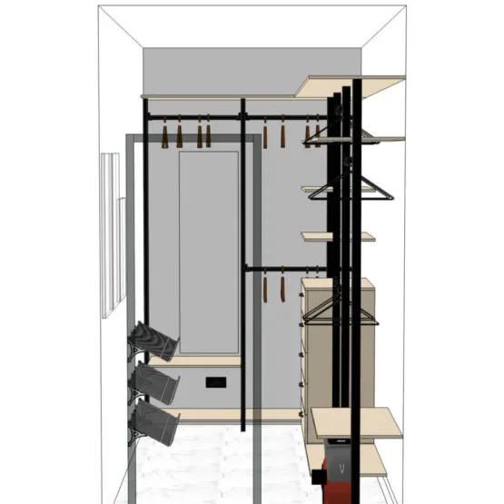 гардеробная система Vitra Black 8