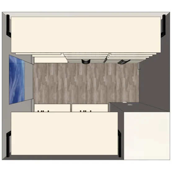 Гардеробная система на стойках Stilos Black 7 Гардеробные комнаты на заказ - изготовление и продажа гардеробных, шкафов, дверей гардеробная система на стойках Stilos Black 4