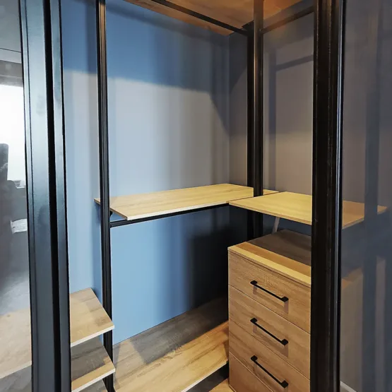 гардеробная архангельское, гардеробная система хранения Vitra Black 12