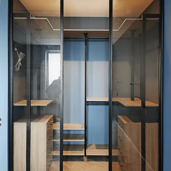 гардеробная архангельское, гардеробная система хранения Vitra Black 14