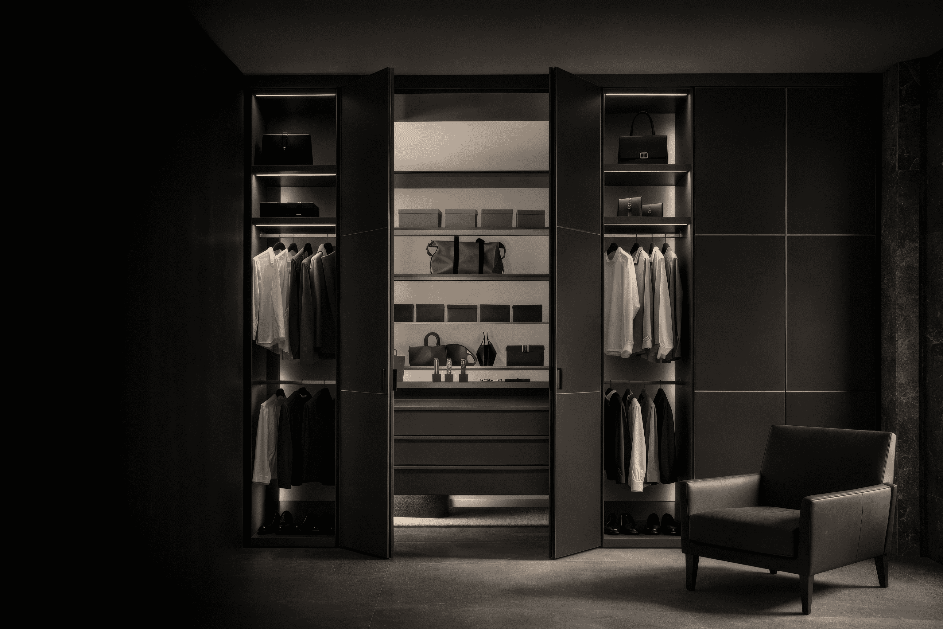 Шкафы и шкафы-купе на заказ — премиальные решения хранения