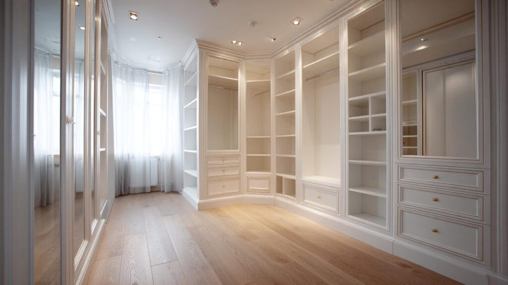 Вы до сих пор храните одежду в углу шкафа? А ведь пространство может работать на вас: угловые гардеробные комнаты на заказ в Москве уже меняют привычный уклад