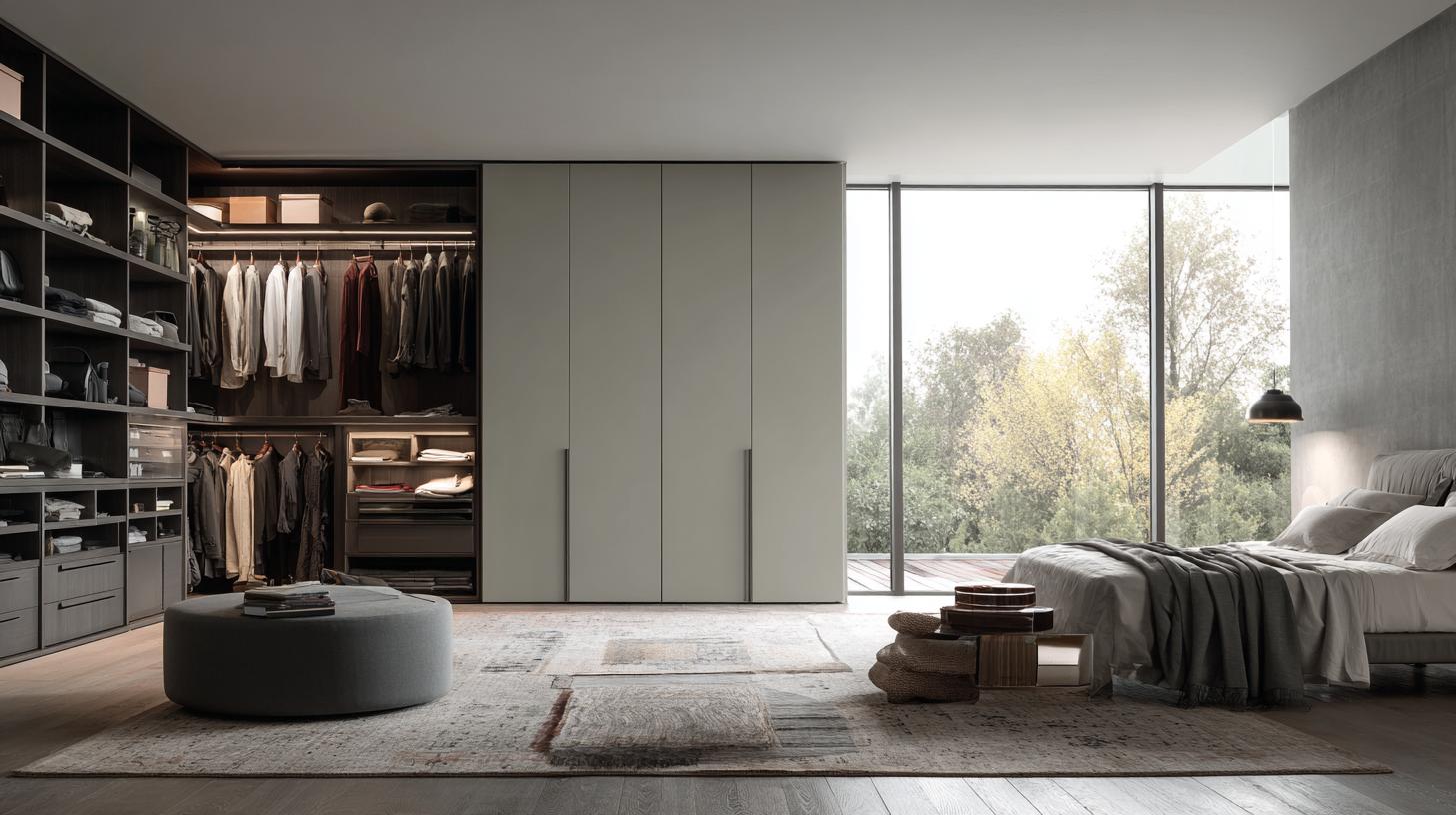Lightness in modern wardrobe systems, with examples from Poliform, Rimadesio, Mixal, RaumPlus Lightness in modern wardrobe systems, with examples from Poliform, Rimadesio, Mixal, RaumPlusфото