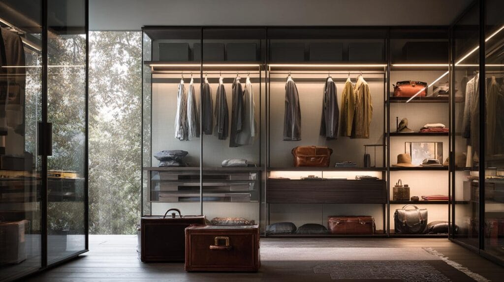 Утро, когда вещи живут бок о бок, а не друг с другом борются гардеробные системы. Алюминиевый профиль — ваше тихое оружие комфорта: почему гардеробная комната с гибкой системой важнее тумбочек и полок